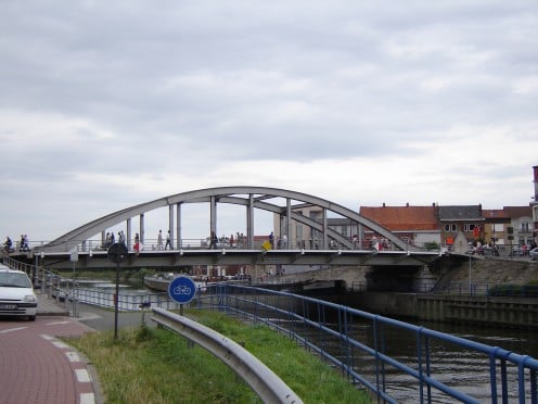 Menen Bridge, Menen, West Flanders, Belgium