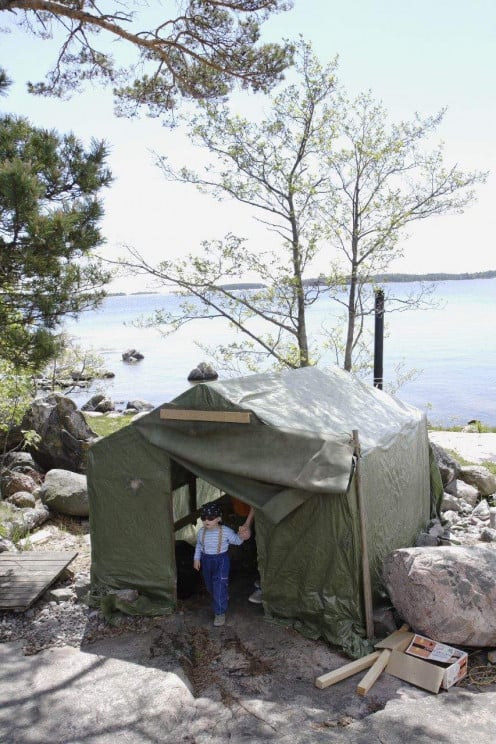 Some tents are the size of small cabins.