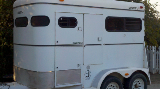 Our two horse trailer