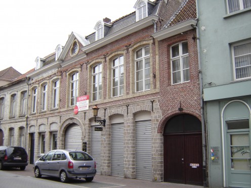 Classical-style house (dating from 1755); Rijselstraat 53-55, Menen