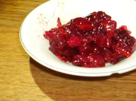 homemade cranberry sauce