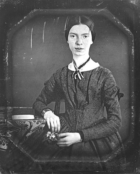 A daguerreotype image of Emily Dickinson