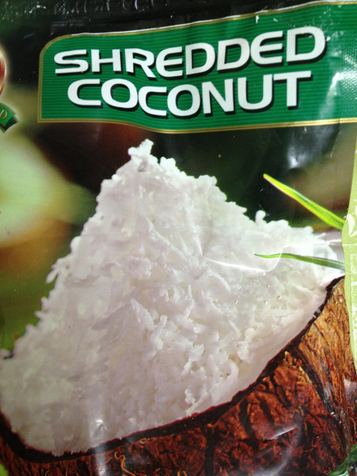 Shredded coconut