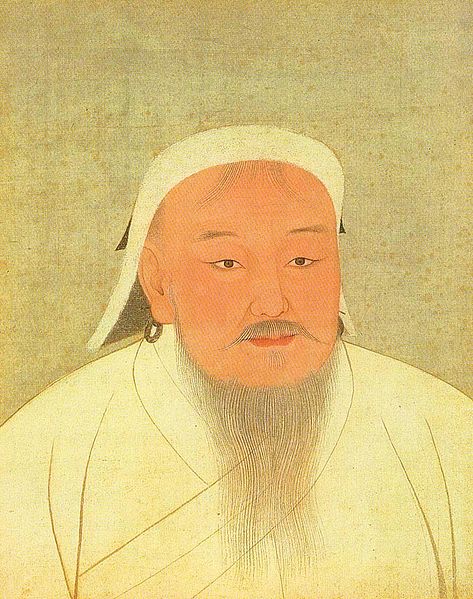 Genghis Khan's real name was Temujin. 'Genghis Khan' was actually a title bestowed on him; it translates as 'Very Mighty King'.