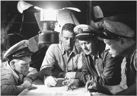 John Wayne and Robert Montgomery