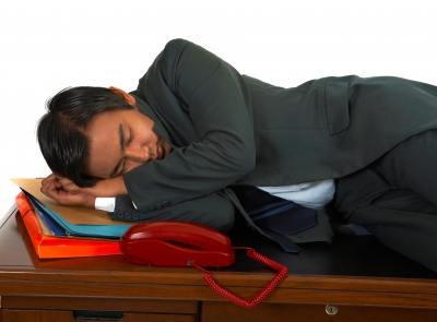 Falling asleep at work is never a good reason for promotion! Falling asleep at work is never a good reason for promotion!