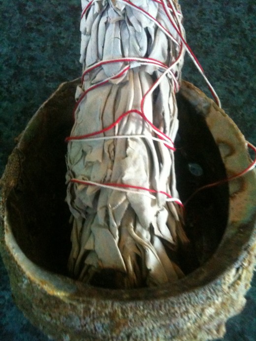 Smudging with white sage is an excellent way to cleanse negative energy.