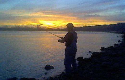 The December sunset breaks across the Ohio River. The December sunset breaks across the Ohio River.