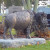 One of many decorative markers throughout the cemetery. Notice the detail of the bronze buffalo. One of many decorative markers throughout the cemetery. Notice the detail of the bronze buffalo.