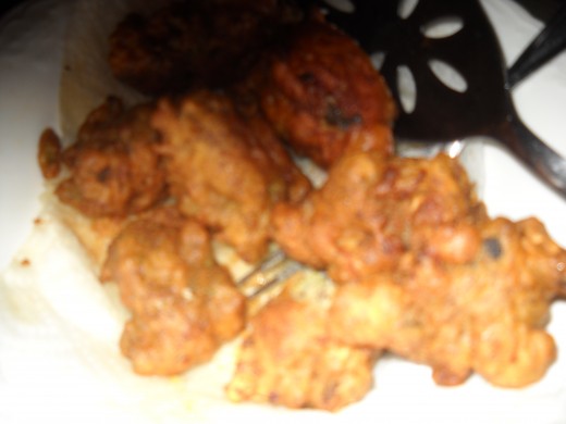 Free form conch fritters