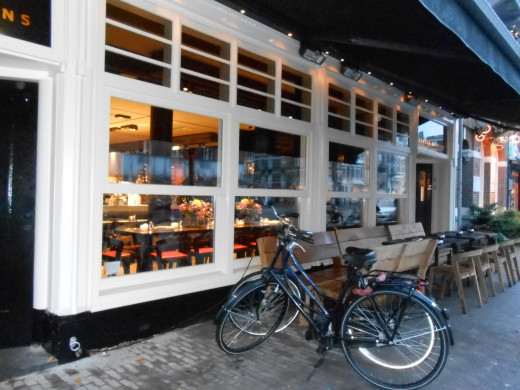 It is quite common to bike to dinner and park your bike outside the restaurant.