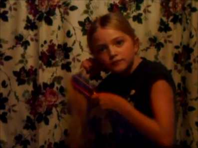 Hold the Hair While Brushing it....