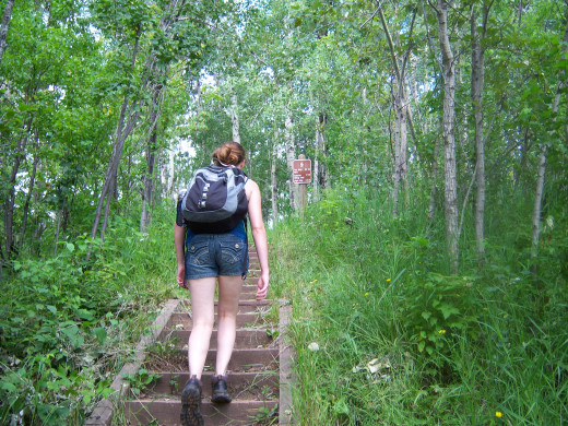 Producing vitamin D and getting a good cardio work out in the Lake Superior area.