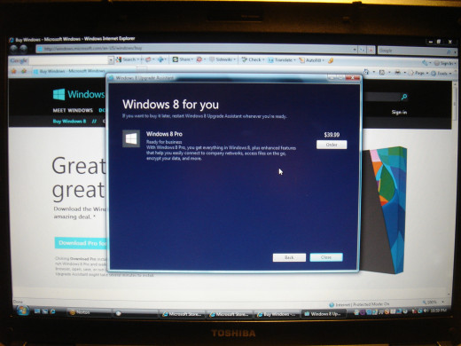 Ready for Windows 8 upgrade.
