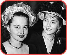 Olivia De Havilland and Joan Fontaine