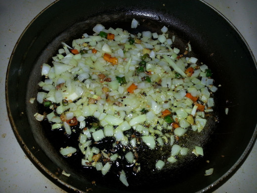 Image6: Fry onions, ginger, green chilli