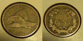 This is a great example of a worn 1858 Flying Eagle cent. This is very close to what most Flying Eagle cents look like due to their high circulation.