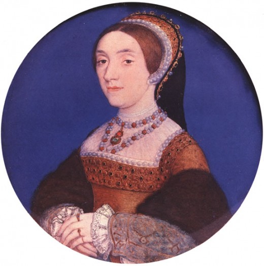 This miniature is of a woman supposed to be Catherine Howard. 
