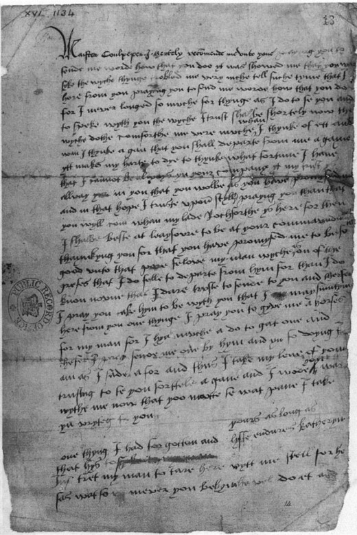 Catherine's letter to Culpeper, which helped bring about her downfall
