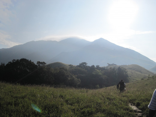 A long walk into the clouds....