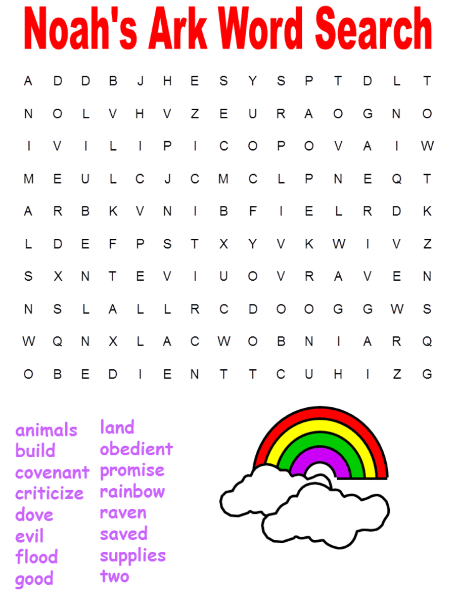 Free Printable Large Print Bible Word Search Puzzles