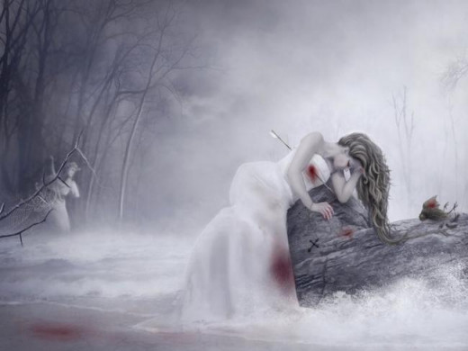 I'll lay here and bleed...