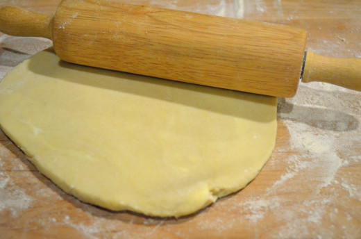 Roll out dough to a nice even circle.