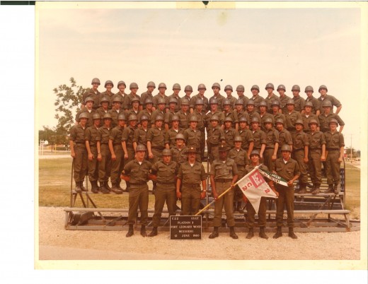 Figure 2: 1980 Third Platoon, Charlie Company what a good looking group of guys