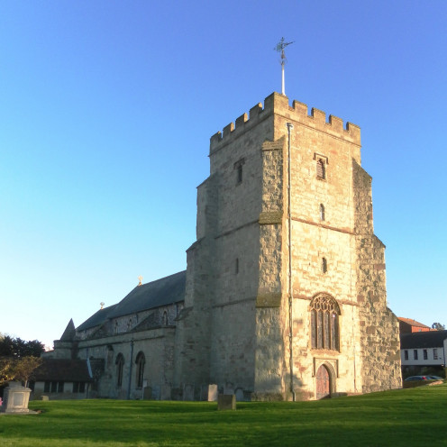 St Mary the Virgin's Church, Church Street, Old Town, Eastbourne, East Sussex, England. Eastbourne's ancient parish church.