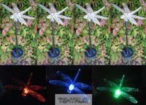 TEKTRUM SOLAR GARDEN COLOR CHANGING DRAGONFLY LIGHTS