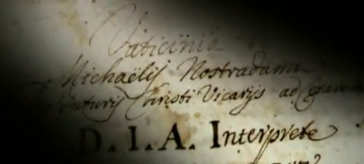 Manuscript cover of the Lost Book of Nostradamus