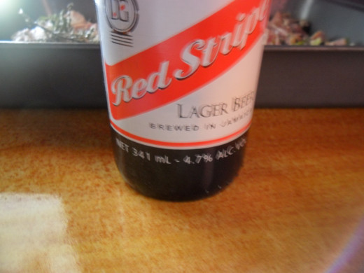 Our local premium beer - Red Stripe beer