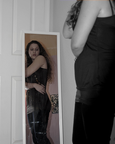 Even thin girls with anorexia nervosa believe they are fat.