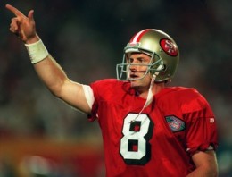 No matter how much you love Joe Montana you have to give Steve Young some credit as well....I know those are fighting words in many places.
