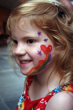 Face Painting Children: Using Hearts