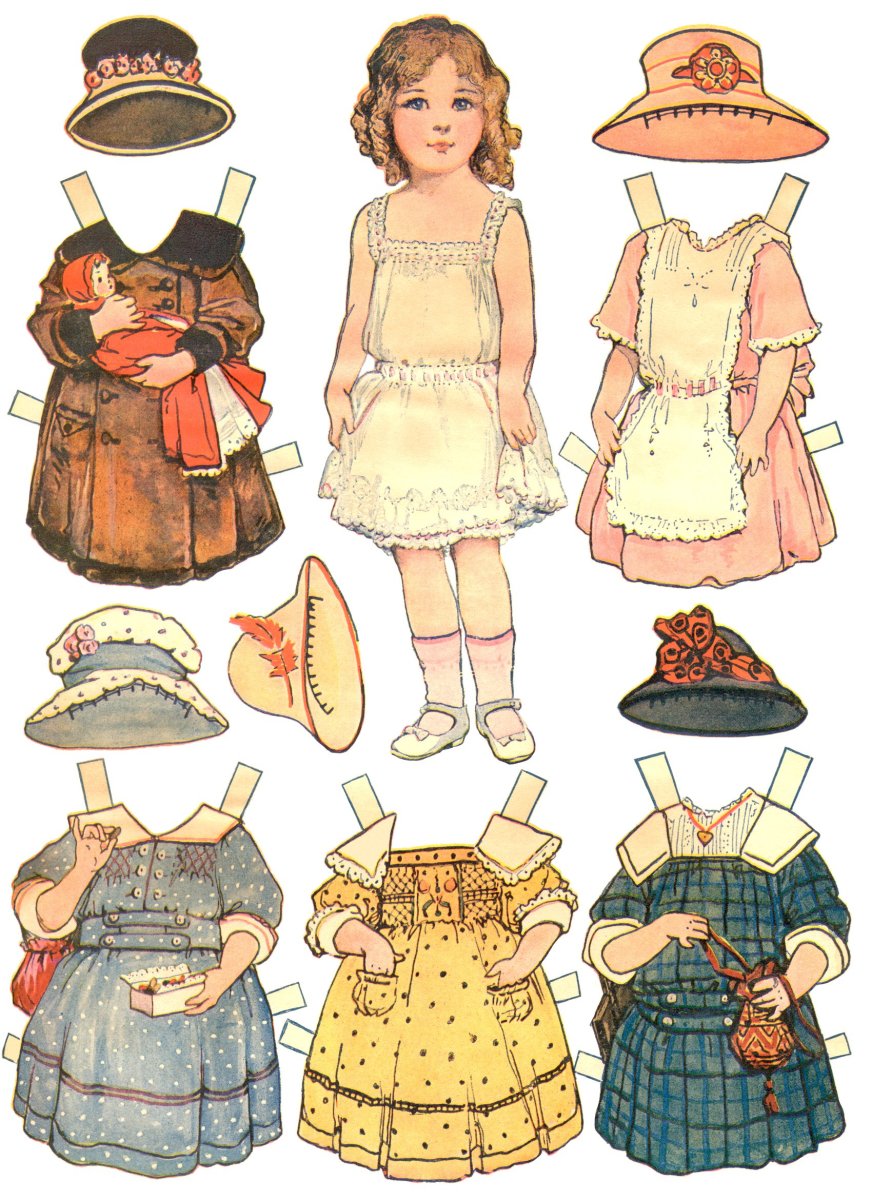 Vintage Paper Dolls for and of Little Girls