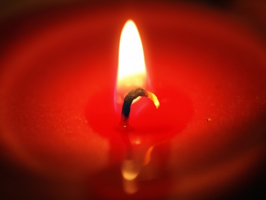 Using a candle's flame as a point of focus is a good way to start training your mind to concentrate one one thing at a time.