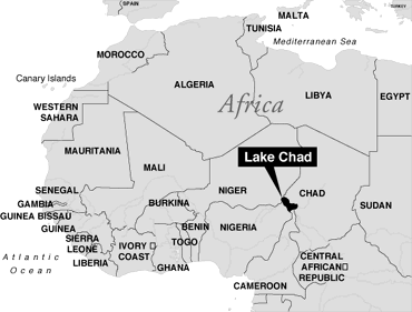 Lake Chad in Africa where spirulina grows naturally and they have been eating it for hundreds of years.
