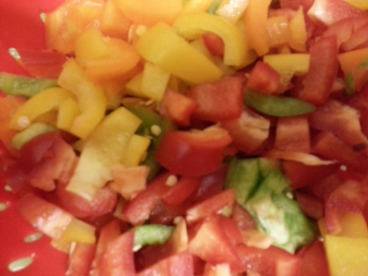 Chopped Capsicum
