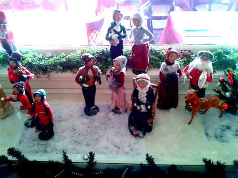 Christmas Figurines at Wilburton Inn, Manchester, VT.