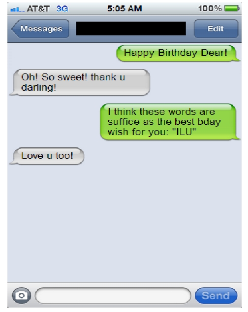 Birthday SMS