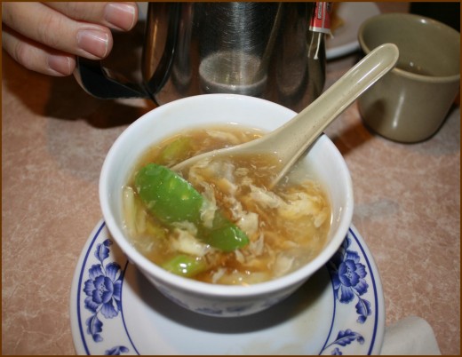 Soy sauce was added at the table