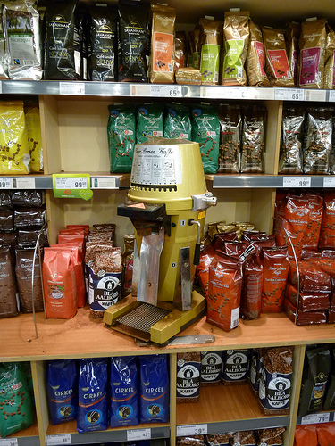 There are many varieties and grinds of coffee available in stores today.