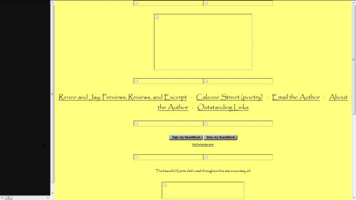 This nearly blank screen shot is all that's left of the first website I published in February 2001. It’s okay if you laugh. I don't mind. And while you're laughing, I'll be wincing. 