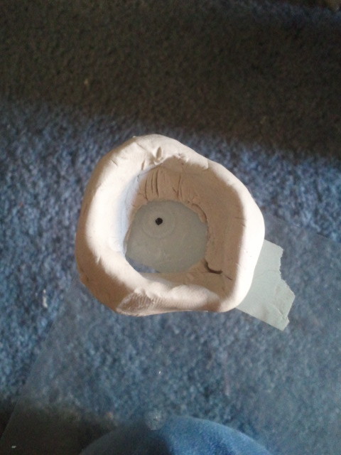 This pictures shows a groove already made by me. Ignore it for now.