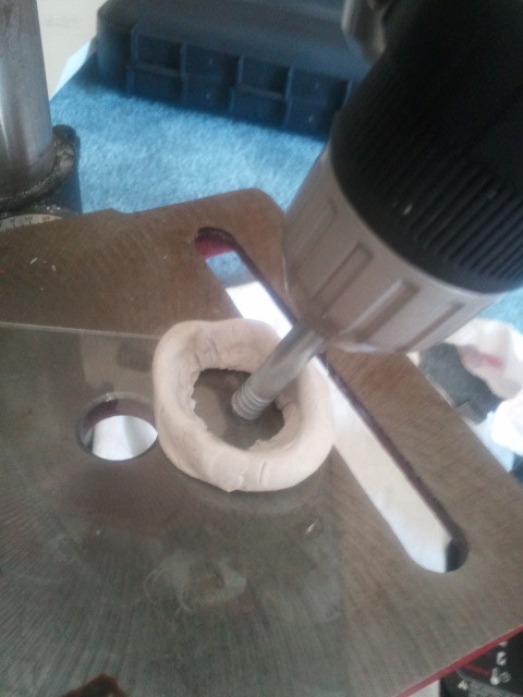 A 45 degree angle helps your hole come along.