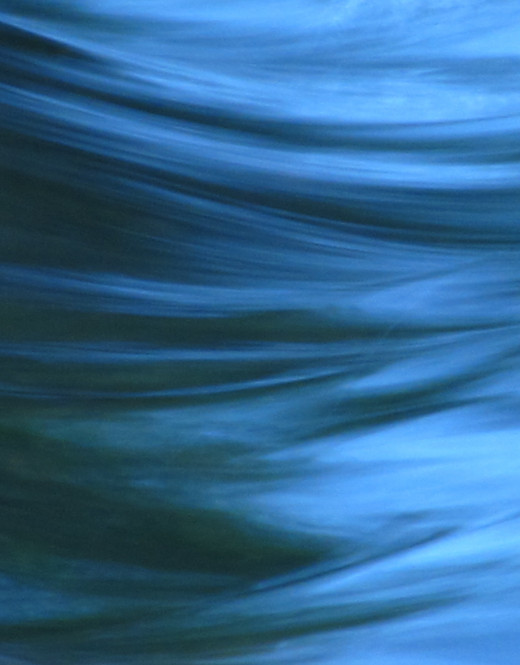 This photograph of flowing water is the type of spiritual serenity I feel sometimes while practicing meditation.