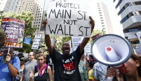 It is time for Main Street to put limits on Wall Street!  Everyone is entitled to fair wages for a day's work!  