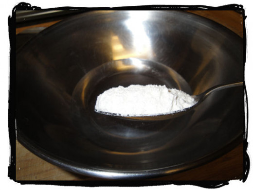 Flour in cold water