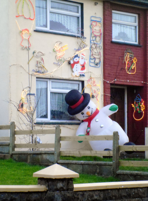 Mr. Snowman and friends.